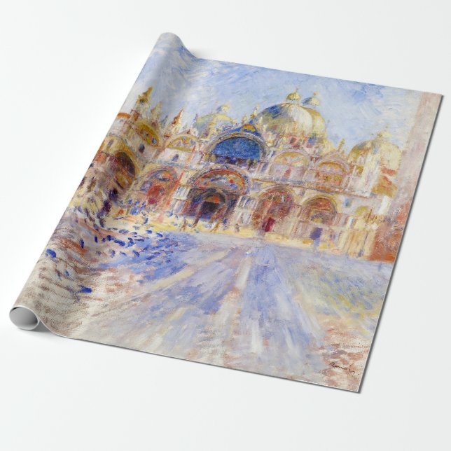 Papel De Regalo Pierre-Auguste Renoir - Venecia, Piazza San Marco (Desenrollado)