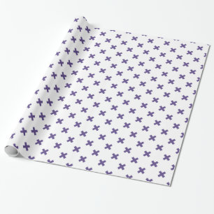 Papel De Regalo Pies cruzados ultravioletas sobre blanco