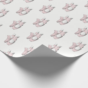 Papel De Regalo Pies de Bailarina en Puntas #1 Rosa Claro