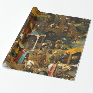 Papel De Regalo Pieter Bruegel el Viejo - Los proverbios holandese
