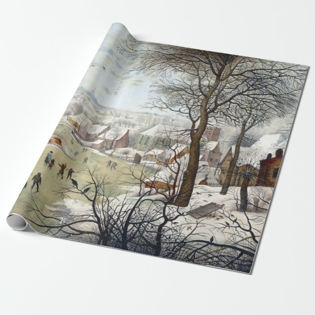 Papel De Regalo Pieter Brueghel el paisaje más joven del invierno (Desenrollado)