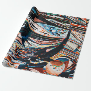 Papel De Regalo Pila de embarcaciones de madera marrón y azul