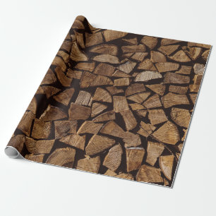 Papel De Regalo Pila de leña