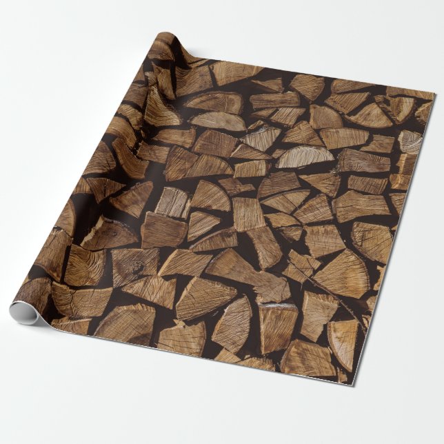 Papel De Regalo Pila de leña (Desenrollado)