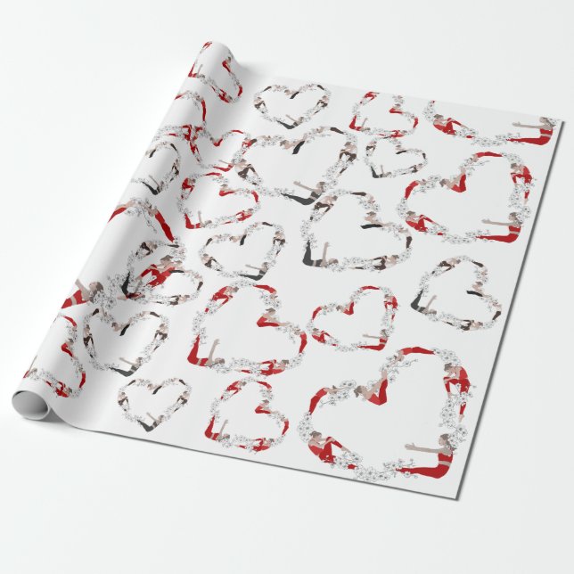 Papel De Regalo Pilates Heart  (Desenrollado)