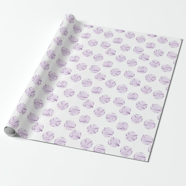 Papel De Regalo Pilates posponen el patrón (Desenrollado)