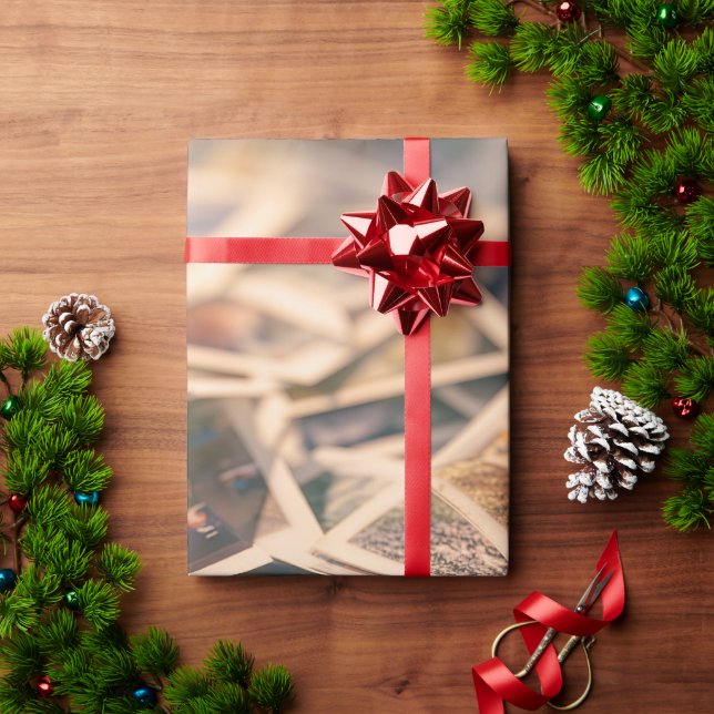 Papel De Regalo Pile de fotografías antiguas (Regalo de vacaciones)