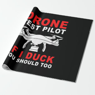 Papel De Regalo Piloto de Pruebas de Drones
