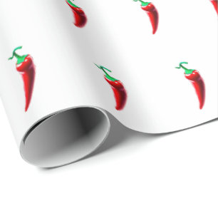 Papel De Regalo Pimienta picante roja
