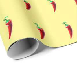 Papel De Regalo Pimienta picante roja