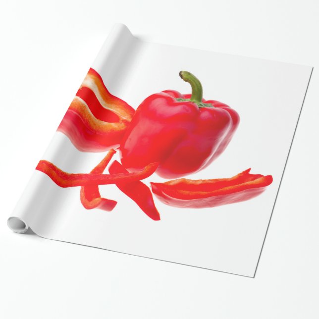 Papel De Regalo Pimienta roja (Desenrollado)