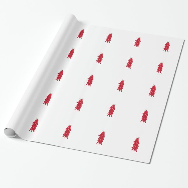 Papel De Regalo Pimientas secadas (Desenrollado)