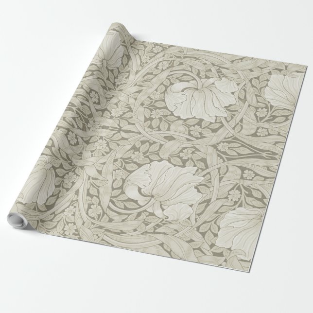 Papel De Regalo Pimpernel Ivory, William Morris (Desenrollado)