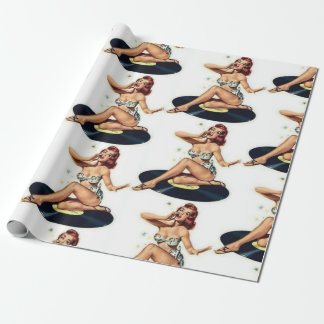 Papel De Regalo Pin Up Chica on Record