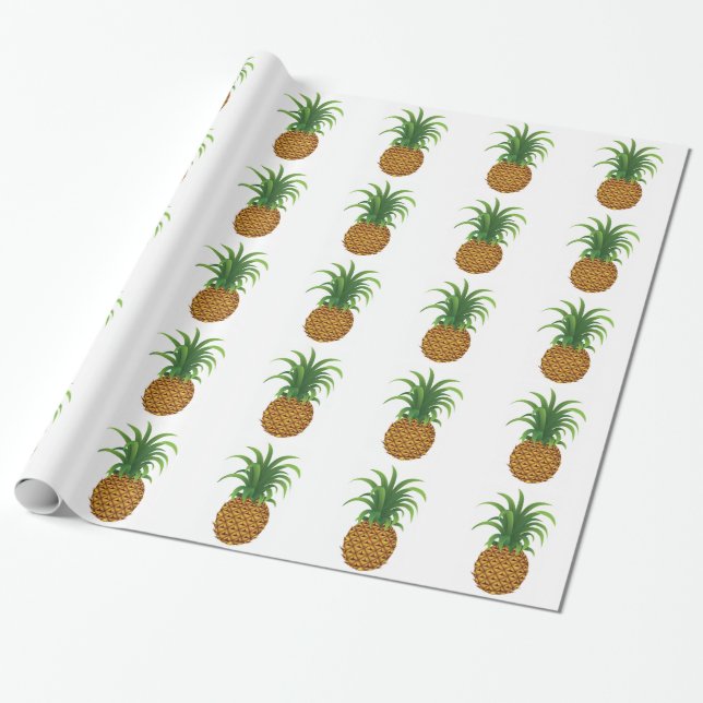 Papel De Regalo Piña (Desenrollado)