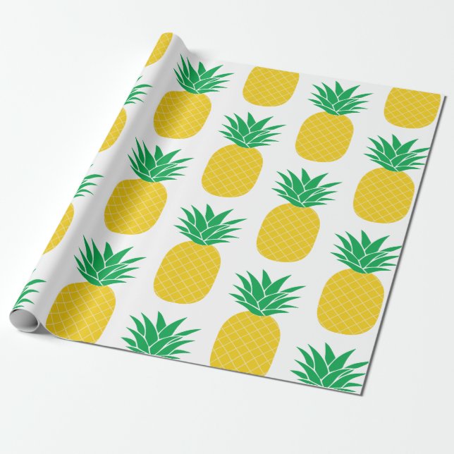 Papel De Regalo Piña (Desenrollado)