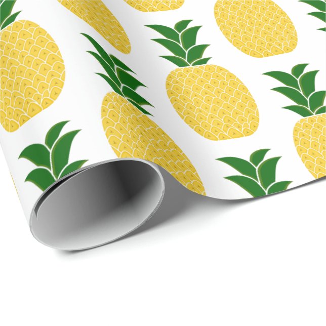 Papel De Regalo Piña amarilla (Esquina del rollo)