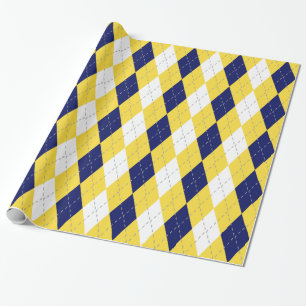 Papel De Regalo Piña Amarillo Gris Oscuro Blanco XL Argyle