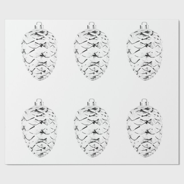 Papel de regalo Piña de Plata (Superficie plana)