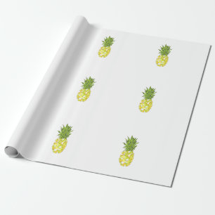 Papel De Regalo Piña geométrica tropical clásica de los triáng