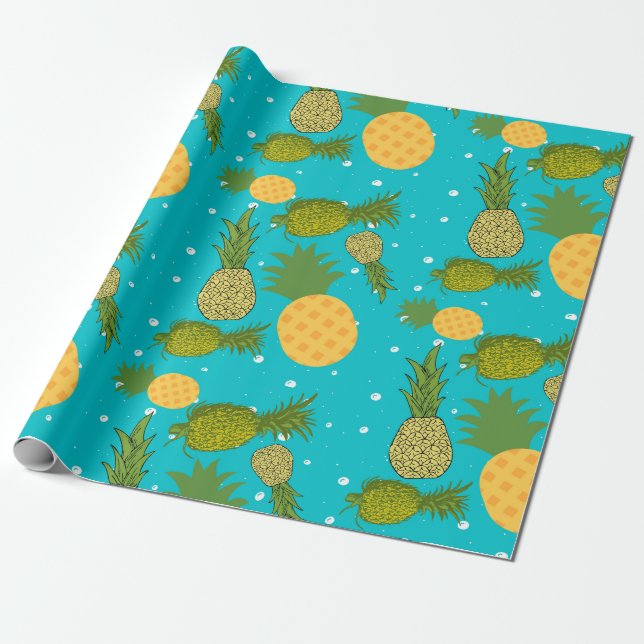 Papel De Regalo piña, piña (Desenrollado)