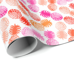 Papel De Regalo Piña tropical mona hawaiana