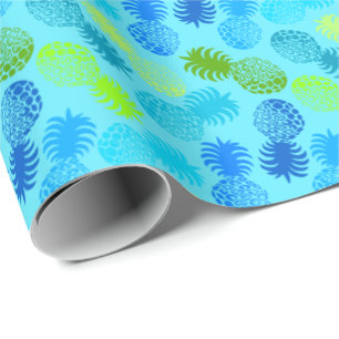 Papel De Regalo Piña tropical mona hawaiana
