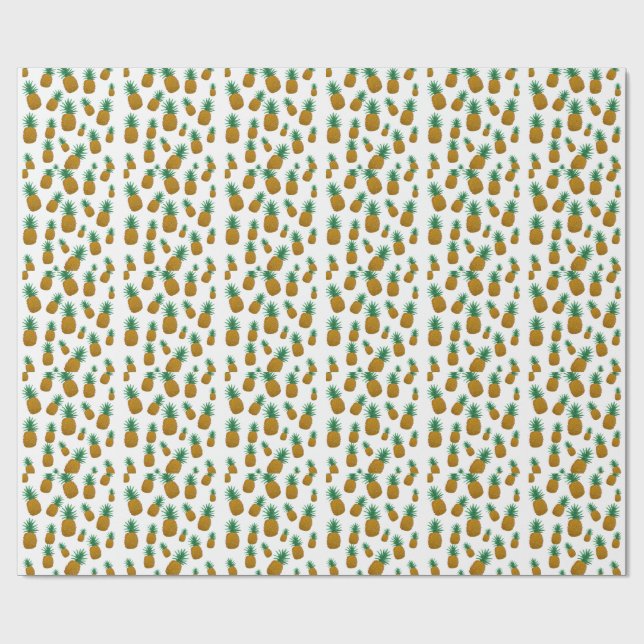 Papel De Regalo Piñas bailando (Superficie plana)