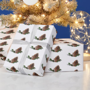 Papel De Regalo Piñas de Navidad