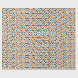 Papel De Regalo Pinceladas abstractas de textura patrón colorido