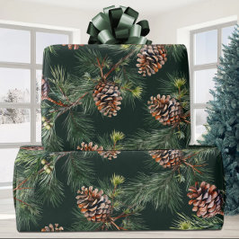 Papel De Regalo Pine Cones Ladin White Pine Gardens