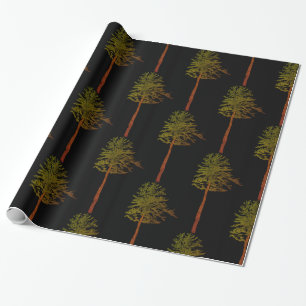 Papel De Regalo Pine Trees 