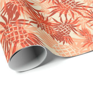 Papel De Regalo Pineapple Camo Hawai Tropical