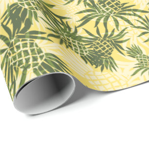 Papel De Regalo Pineapple Camo Hawai Tropical