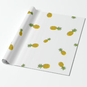 Papel De Regalo Pineapple lindo fondo de patrón sin costura. Vinta