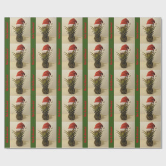Papel De Regalo Pineapple Santa Hawaiian Mele Kalikima Gift Wrap