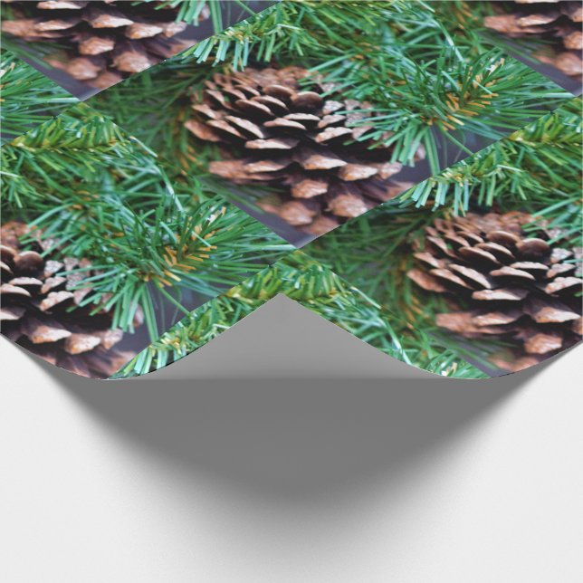 Papel De Regalo Pinecones (Esquina)