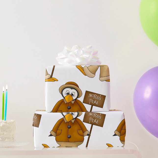 Papel De Regalo Pingüino del Polo Norte (Subido por el creador)