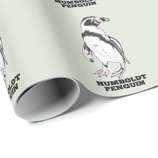Papel De Regalo Pingüino Humboldt (Esquina del rollo)