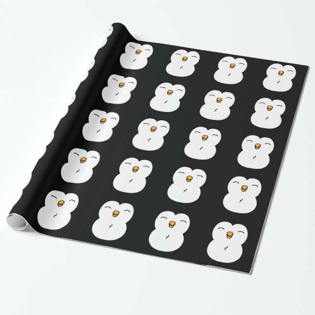 Papel De Regalo Pingüino lindo (Desenrollado)