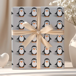 Papel De Regalo Pingüino lindo del bebé