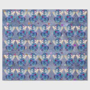 Papel De Regalo Pingüino llamado Button