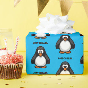 Papel De Regalo Pingüino, Personalizado de Guay - Sólo las vibraci