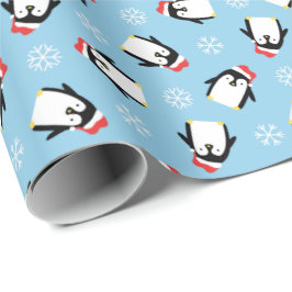 Papel De Regalo Pingüinos