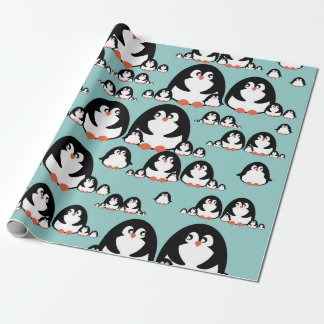 Papel De Regalo Pingüinos