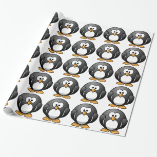 Papel De Regalo Pingüinos