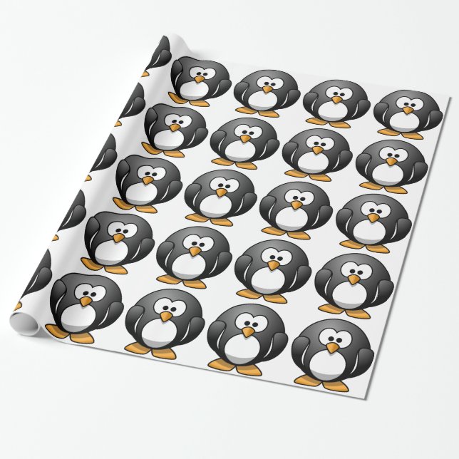 Papel De Regalo Pingüinos (Desenrollado)