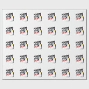 Papel De Regalo Pingüinos contra Trump contra Estados Unidos