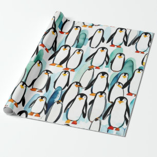 Papel De Regalo Pingüinos cutáneos regalo ideas Papel envuelto