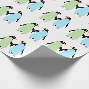 Papel De Regalo Pingüinos del Orgullo Gay con las manos
